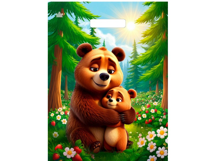 Мешок ламинат (выр.руч) 310*400 (60мкр) Обнимашки